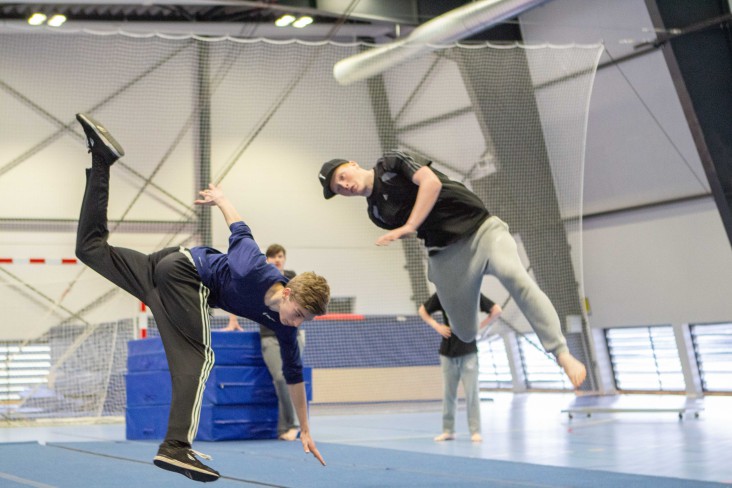 Der er også mulighed for parkour på sommerskolen. Foto: Willmedia