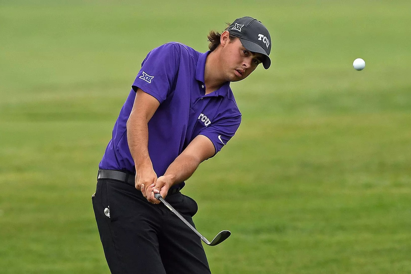 Jacob Skov Olesen i aktion i sæsonen 22-23, hvor han gik på college i USA. Foto: TCU